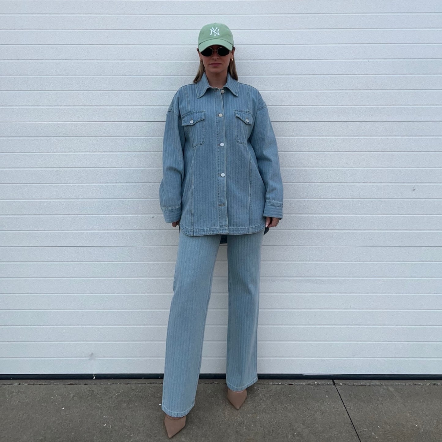 The Textured Denim Top