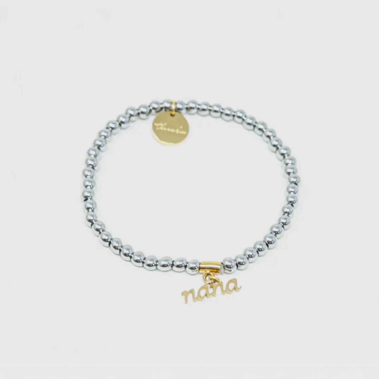 Silver Beaded Nana Bracelet