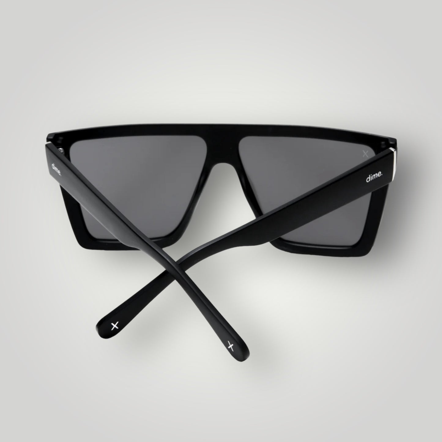 Unlocked Sunglasses: matte black + grey mirror