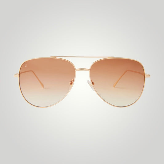 Venice Sunglasses: Gold + Sienna Gradient