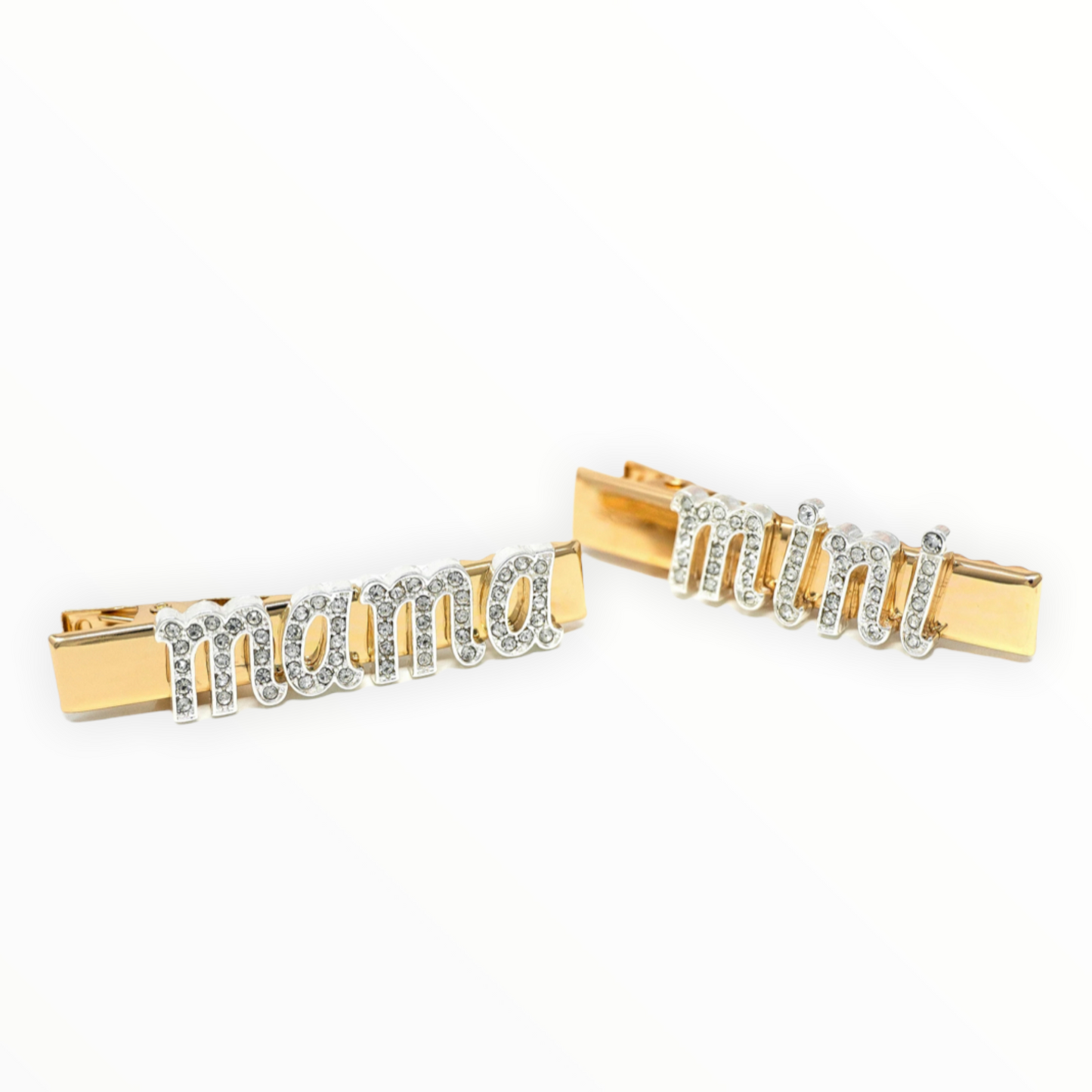 Mama and Mini Hair Clips - Gold