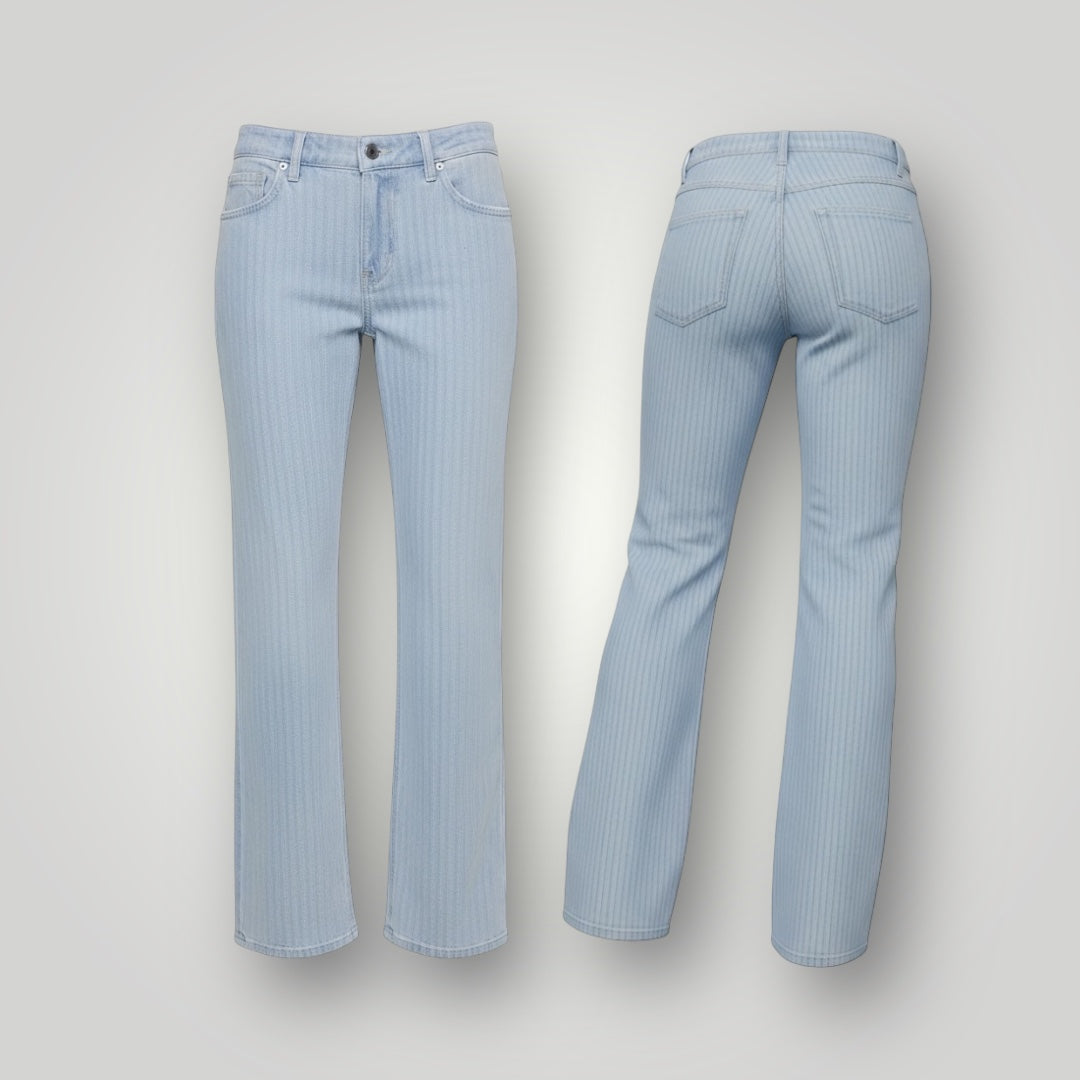 The Textured Denim Bottoms