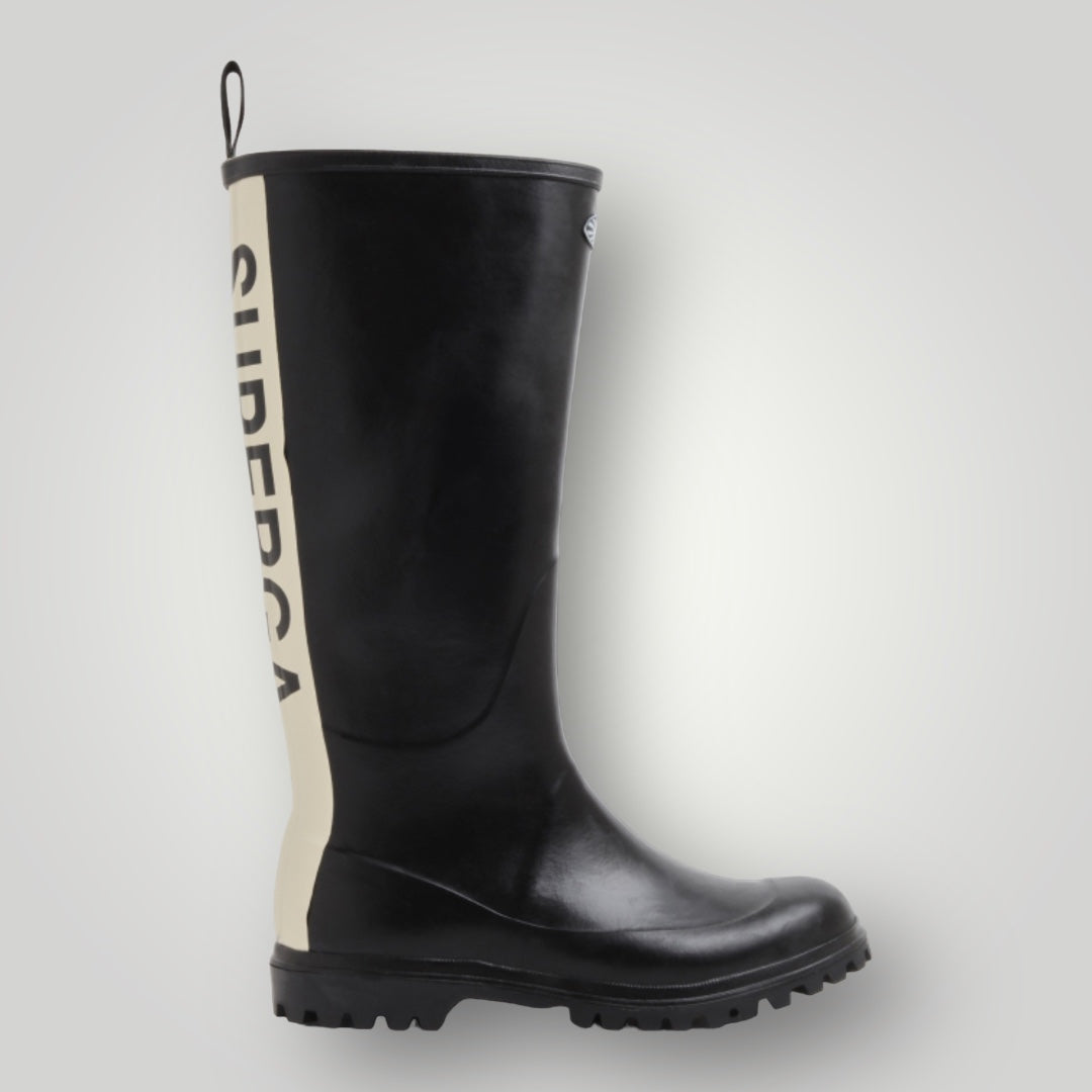 Superga Black Rubber Boot