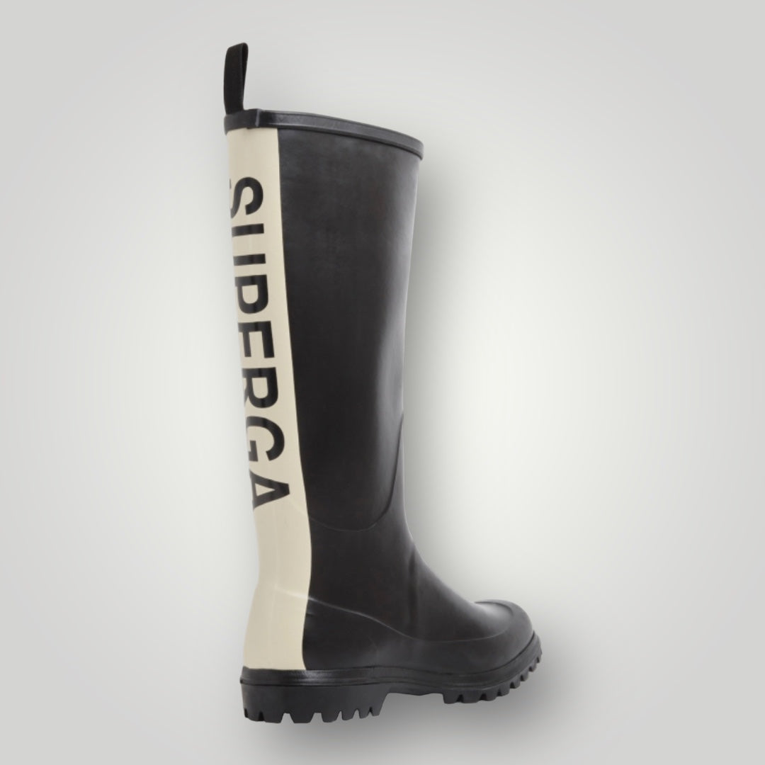 Superga Black Rubber Boot
