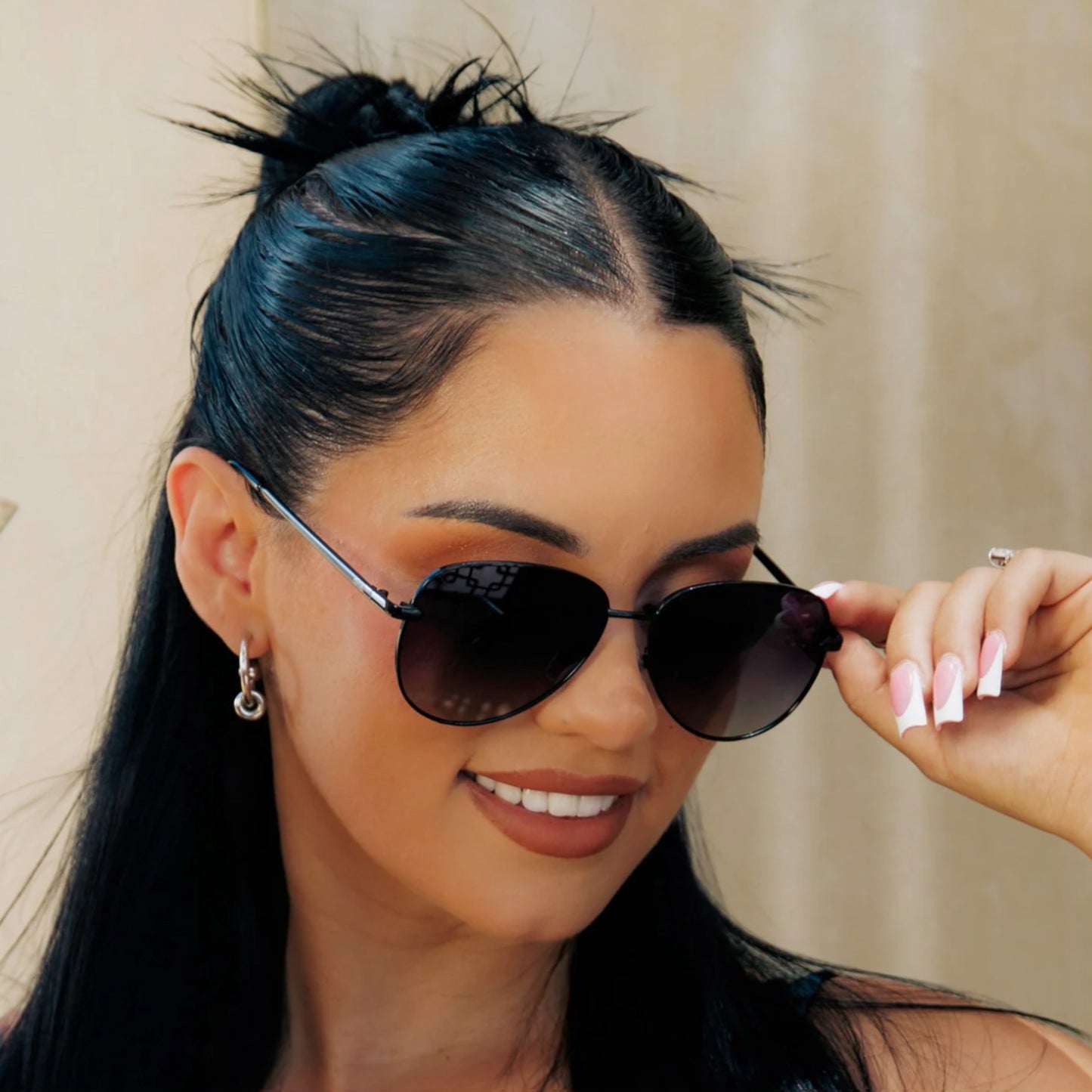 After Party Sunglasses: Black + Grey Polarized