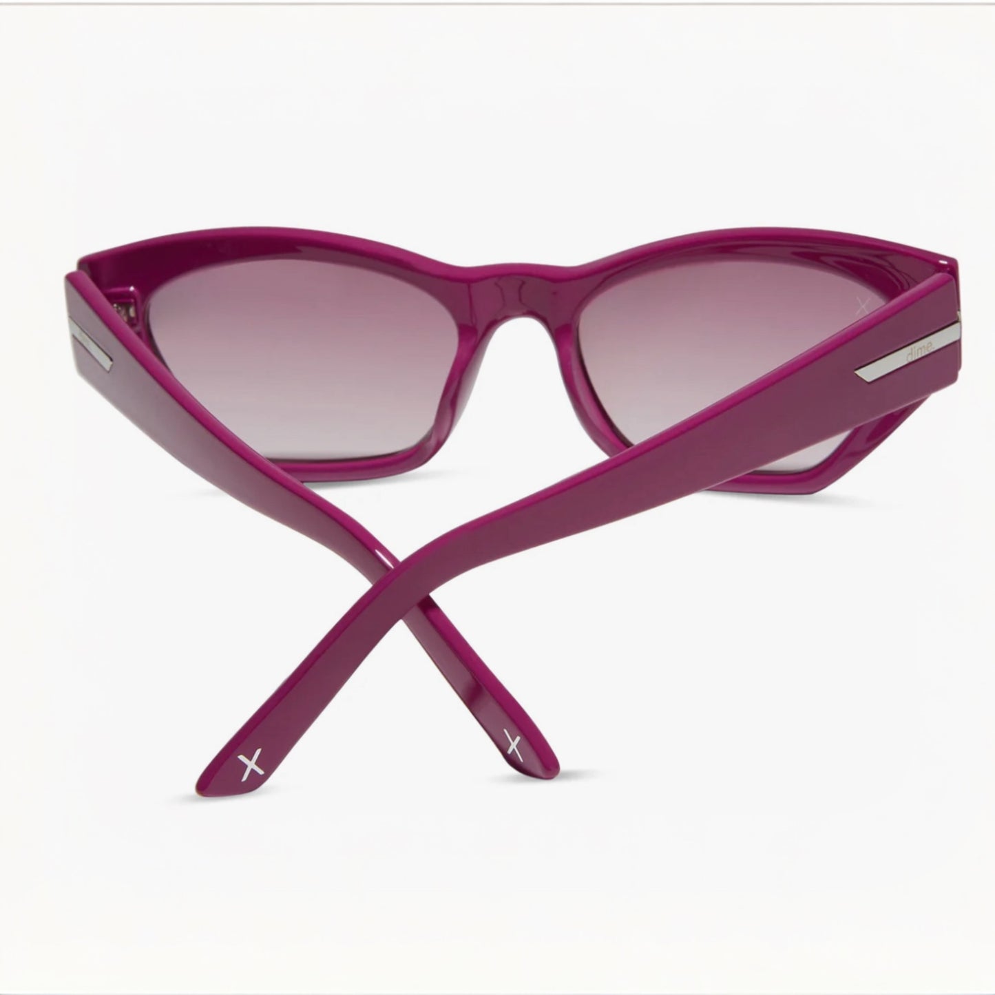 Sawtelle Sunglasses: Glossy Berry + Garnet