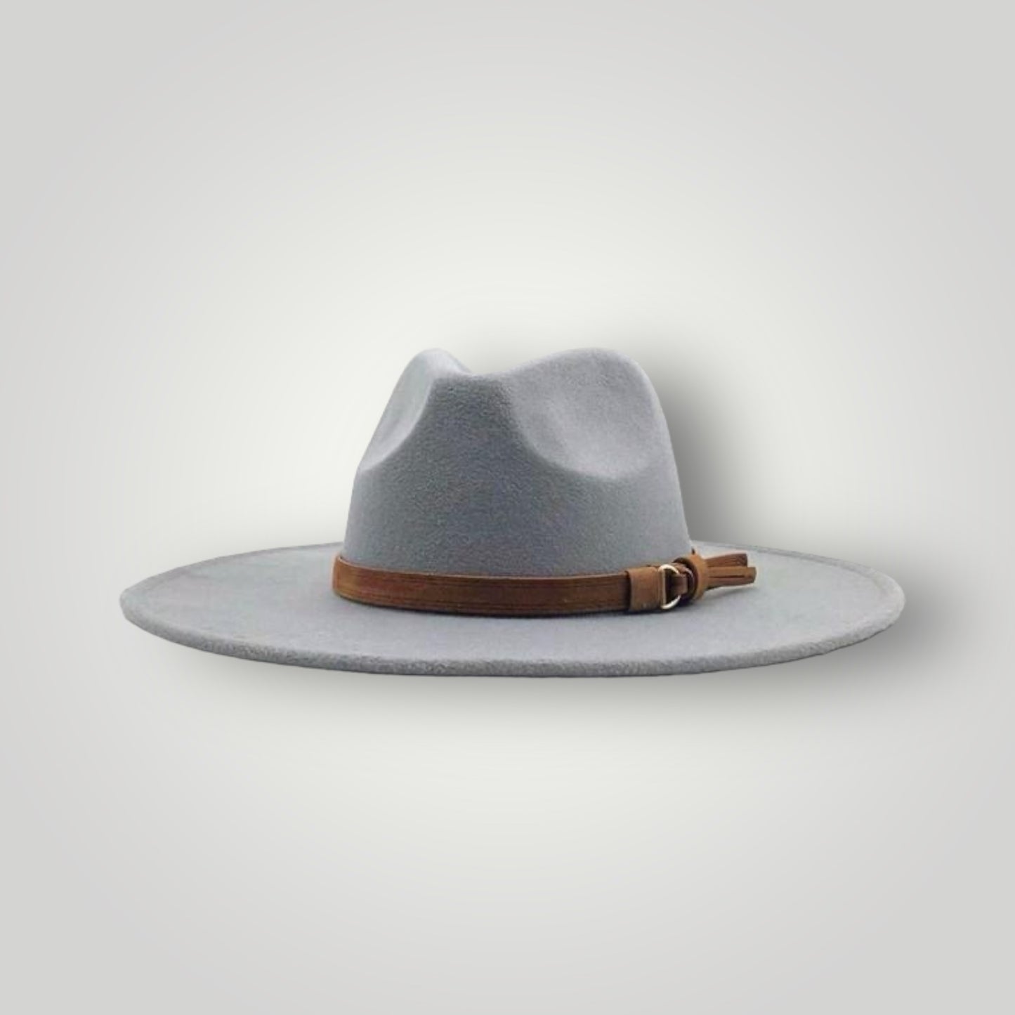 Fedora - Grey with Brown Strap