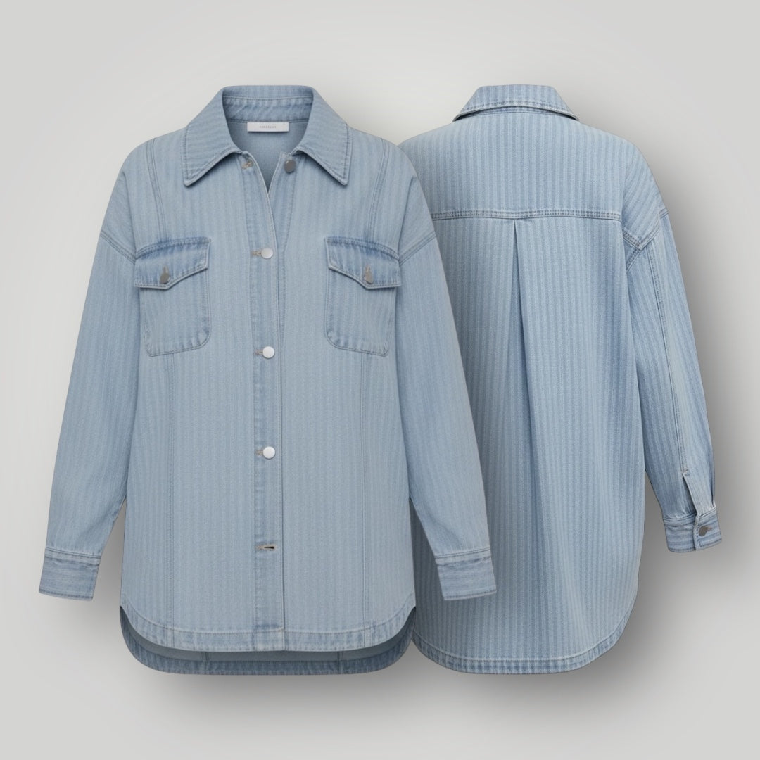 The Textured Denim Top