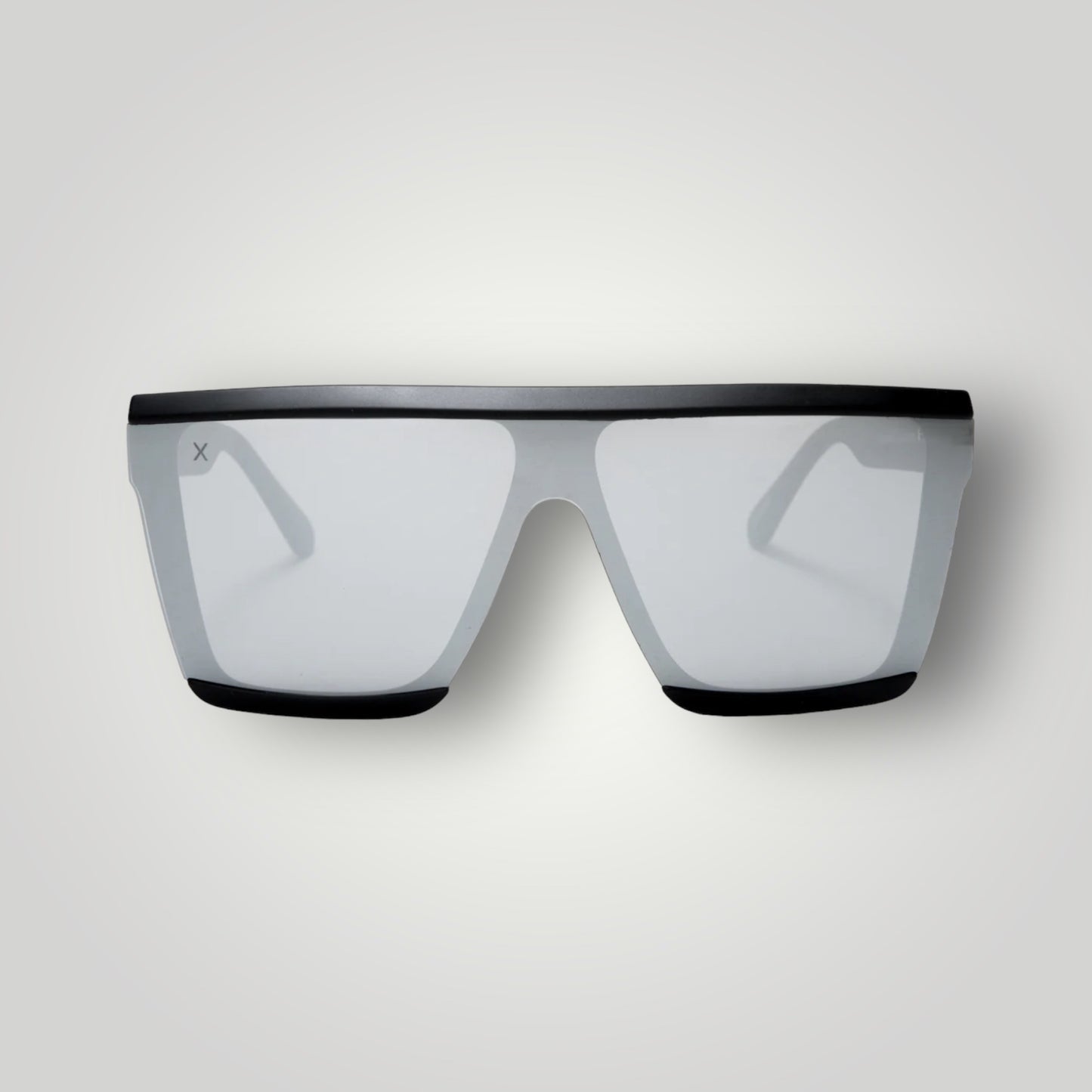Unlocked Sunglasses: matte black + grey mirror