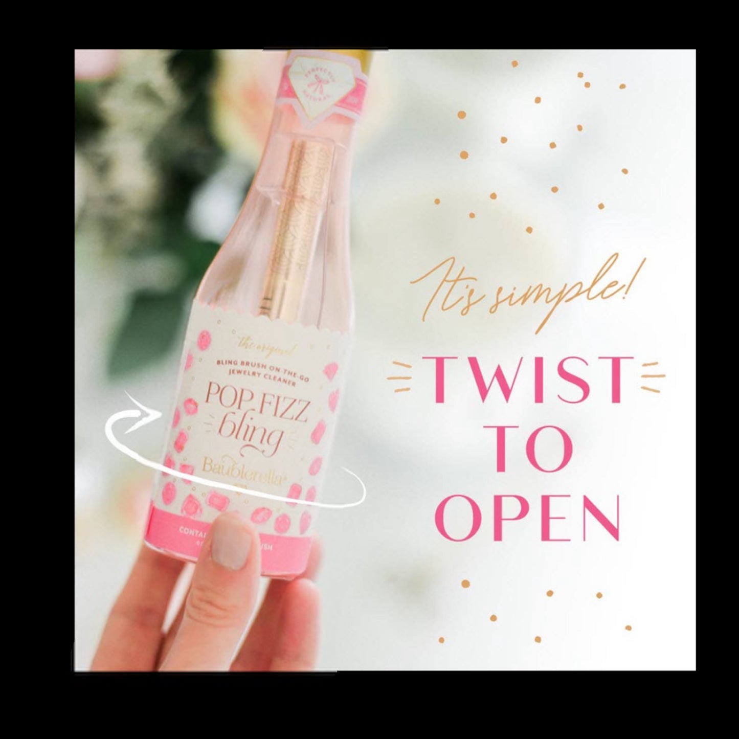 'Pop, Fizz, Bling' Brush Gift