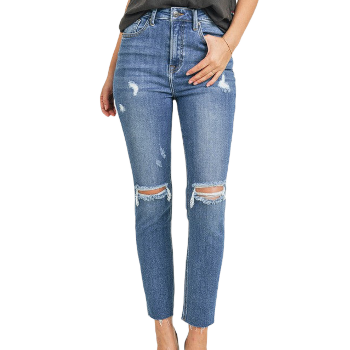 High Rise Relaxed Fit Skinny