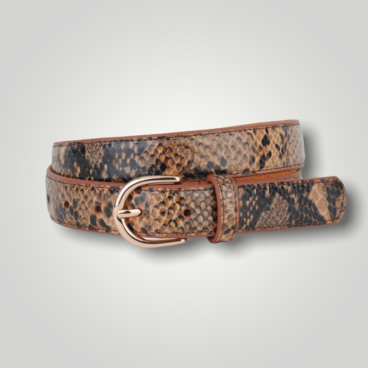 Brown Snakeskin Belt