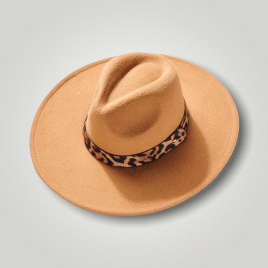 Leopard Band Fedora