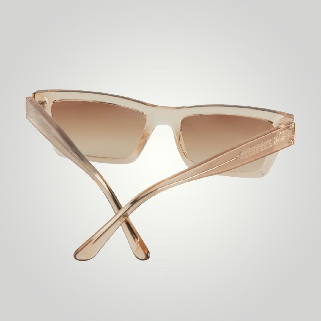 Laurel Sunglasses: Translucent Light brown