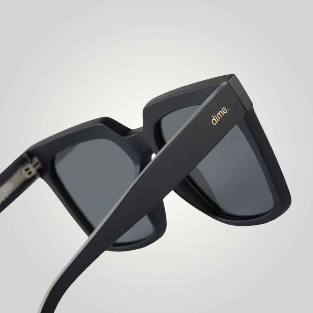 Topanga Sunglasses: Matte Black + Silver Mirror