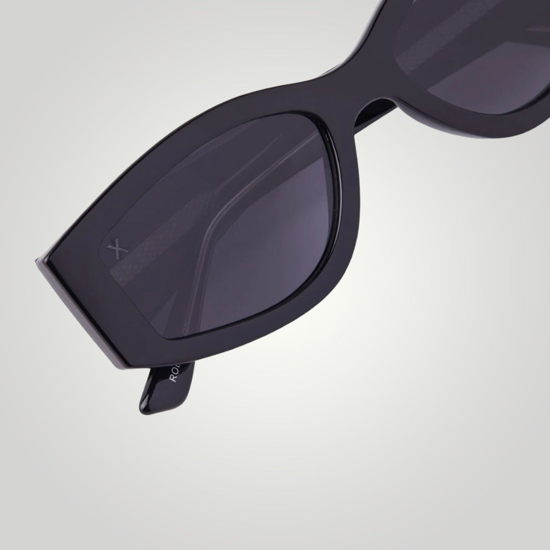 Robertson Sunglasses: Black + Solid Grey