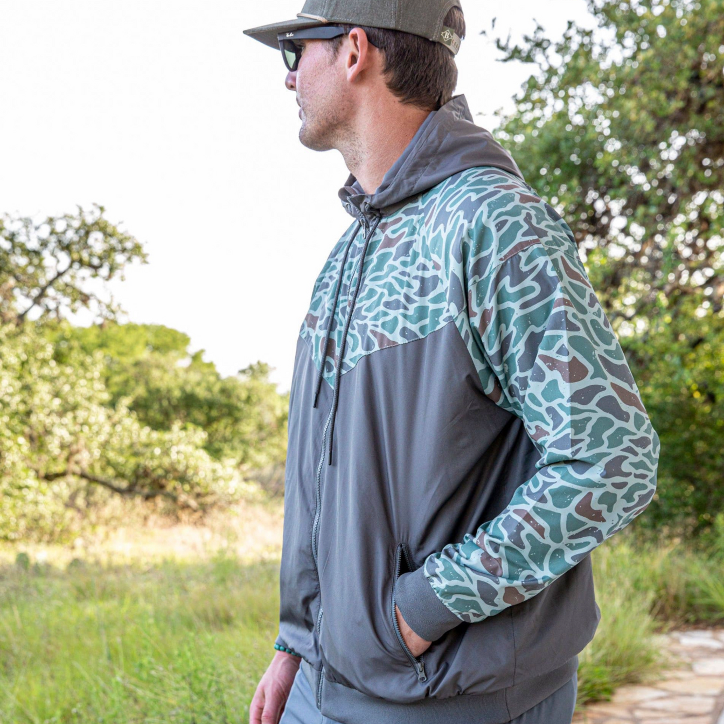 Camo Windbreaker & Jogger Set