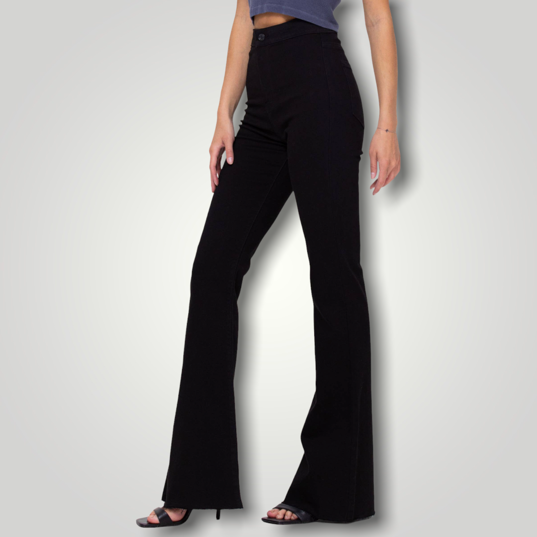 The Black Cher Flare Jeans