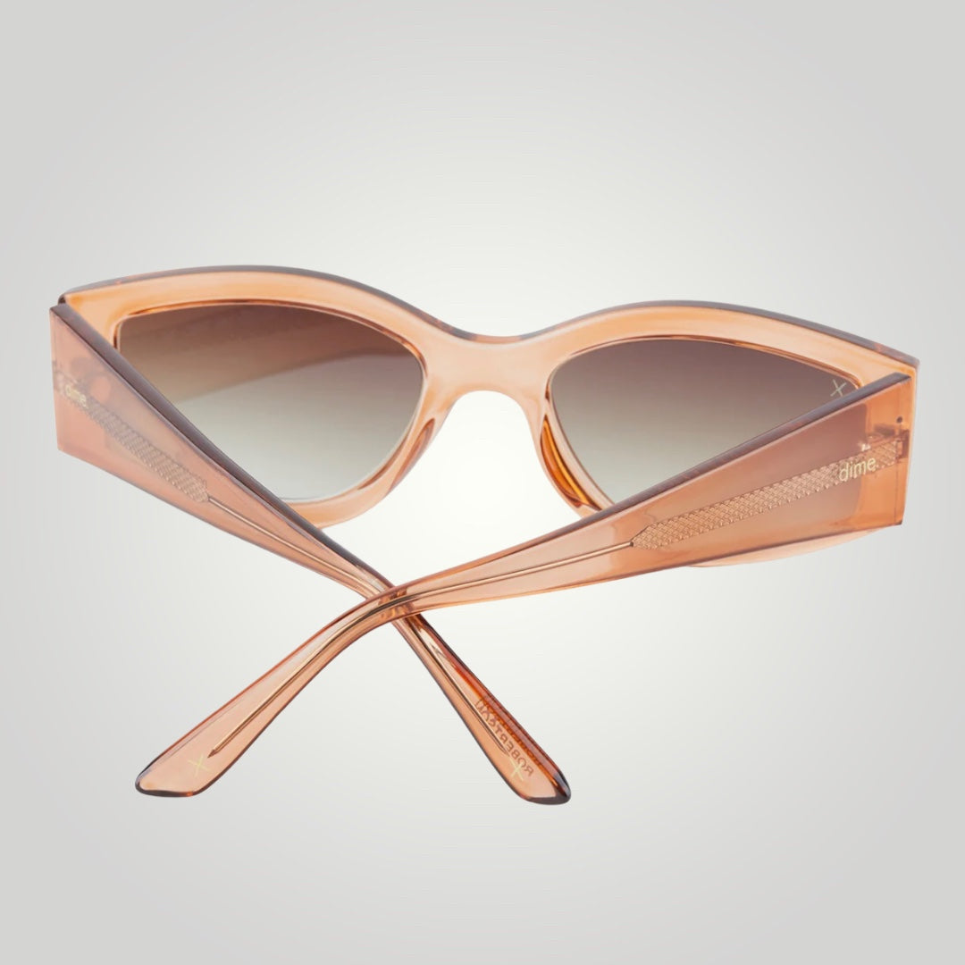 Robertson Sunglasses: Translucent Apricot + Brown
